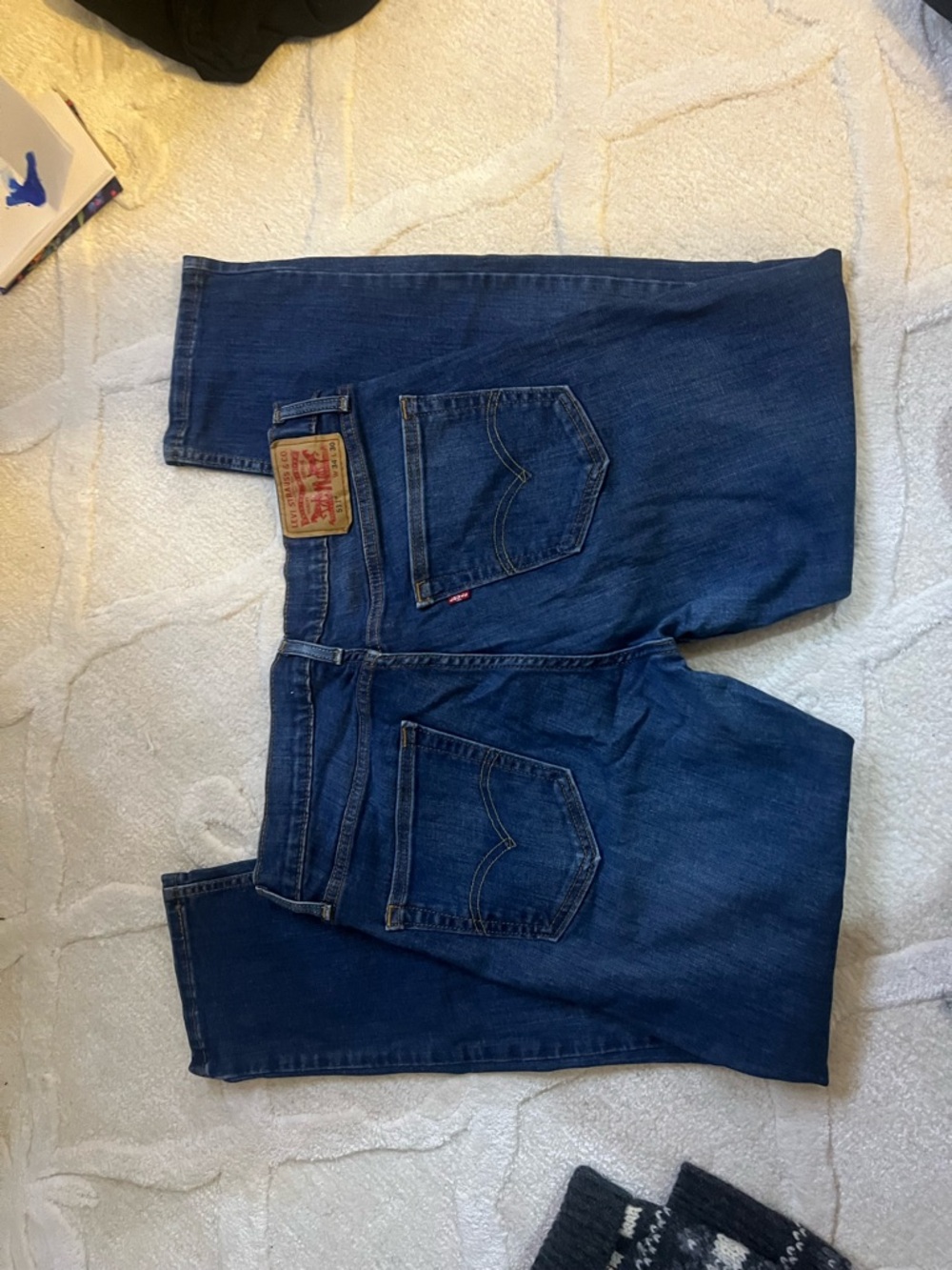 Levi's Men's Blue Relaxed Straight Jeans